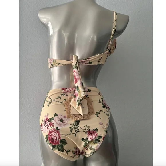 Antonio Melani x The Style Bungalow Miraflores Floral Top High Waist Bikini Set - Picture 7 of 9